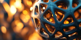 镂空球体的光影艺术