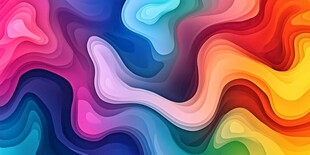 绚丽多彩流体渐变抽象背景