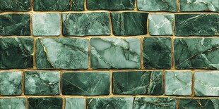 绿玉石砖墙纹理