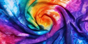 绚丽多彩扎染布料纹理