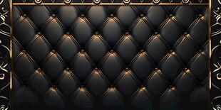 奢华黑金色菱格纹皮革背景