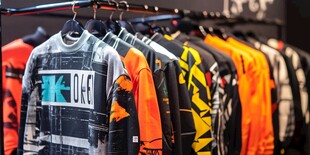 潮流服饰挂架展示