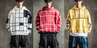 男士潮流连帽卫衣展示