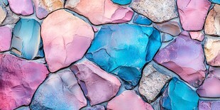 彩色碎石拼贴纹理图案