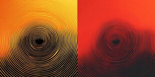 双色渐变螺旋纹理背景图