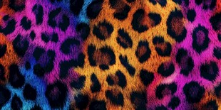 多彩豹纹图案纹理背景