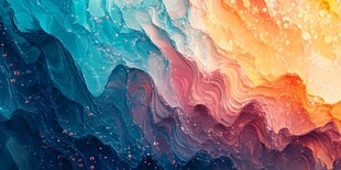 梦幻色彩流体艺术纹理图