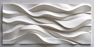 立体波浪装饰浮雕墙面