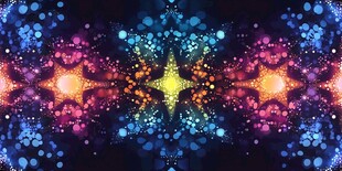 炫彩梦幻对称光斑背景图