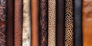 多样纹理皮革展示