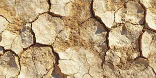 干裂土地纹理特写