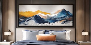 床头艺术画 营造温馨氛围