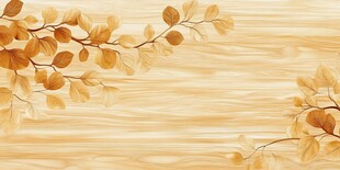 秋韵树叶木纹背景图