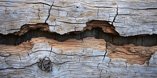 老旧开裂的斑驳朽木纹理