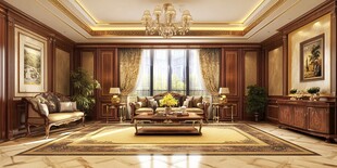 豪华欧式客厅尽显高雅格调