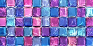 多彩琉璃方块马赛克图案