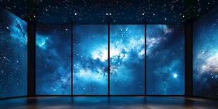 梦幻星空室内大屏展示