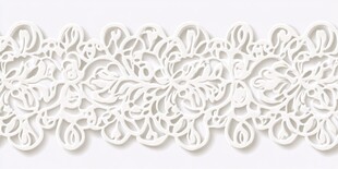 白色精致花边装饰图案
