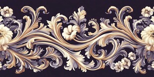 欧式奢华花卉纹样装饰