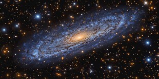 螺旋星系的璀璨宇宙图景