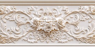 欧式浮雕花纹精致装饰艺术