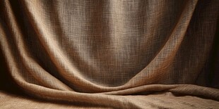 亚麻布料纹理褶皱特写