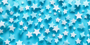 蓝色梦幻星星背景图