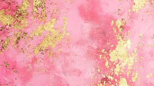 粉色金箔梦幻水彩背景