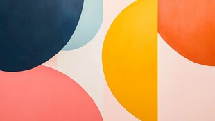 多彩几何图形抽象背景