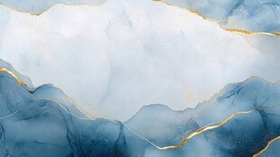 蓝金大理石纹理背景图
