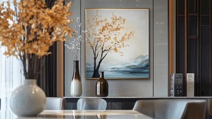 现代简约风客厅装饰一角