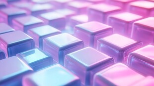 梦幻渐变立方体阵列