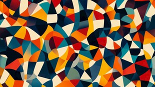 多彩几何抽象图案背景