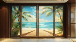 海景玻璃门 畅享热带风情