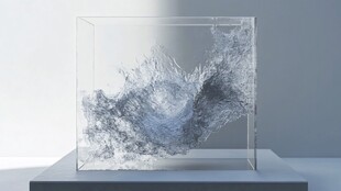 玻璃容器中的神秘粒子景观