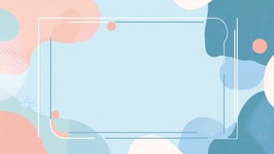 清新几何色块背景图