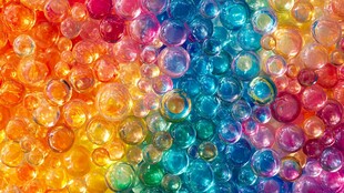 缤纷多彩水晶珠梦幻画面