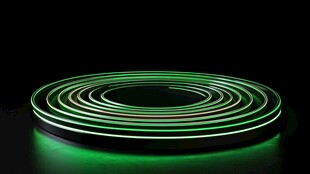绿色环形发光灯带