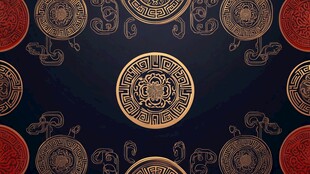 中式古典纹饰背景图案