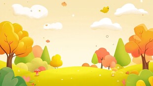 秋日梦幻森林风光