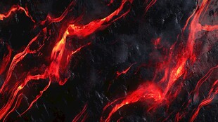 炽热岩浆流动特效背景图