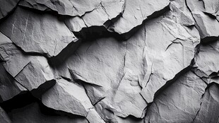 纹理独特的皲裂岩石表面