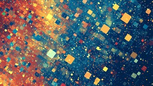 多彩方块抽象背景图案