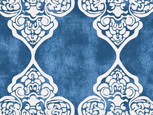 蓝白中式复古花纹图案