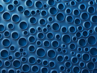 蓝色多孔纹理背景图案
