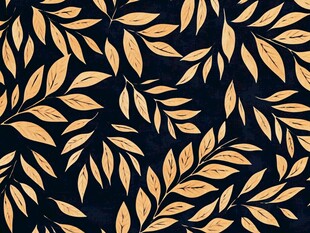 黑金叶子图案纹理背景