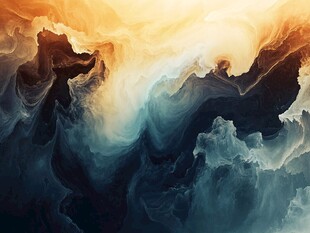 梦幻云海抽象艺术图景