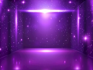梦幻紫色星光舞台背景