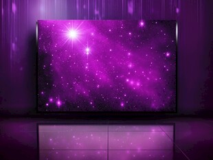 梦幻紫星空电视背景画面