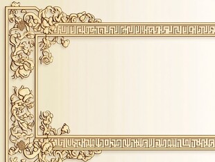 复古雕花边框装饰图案